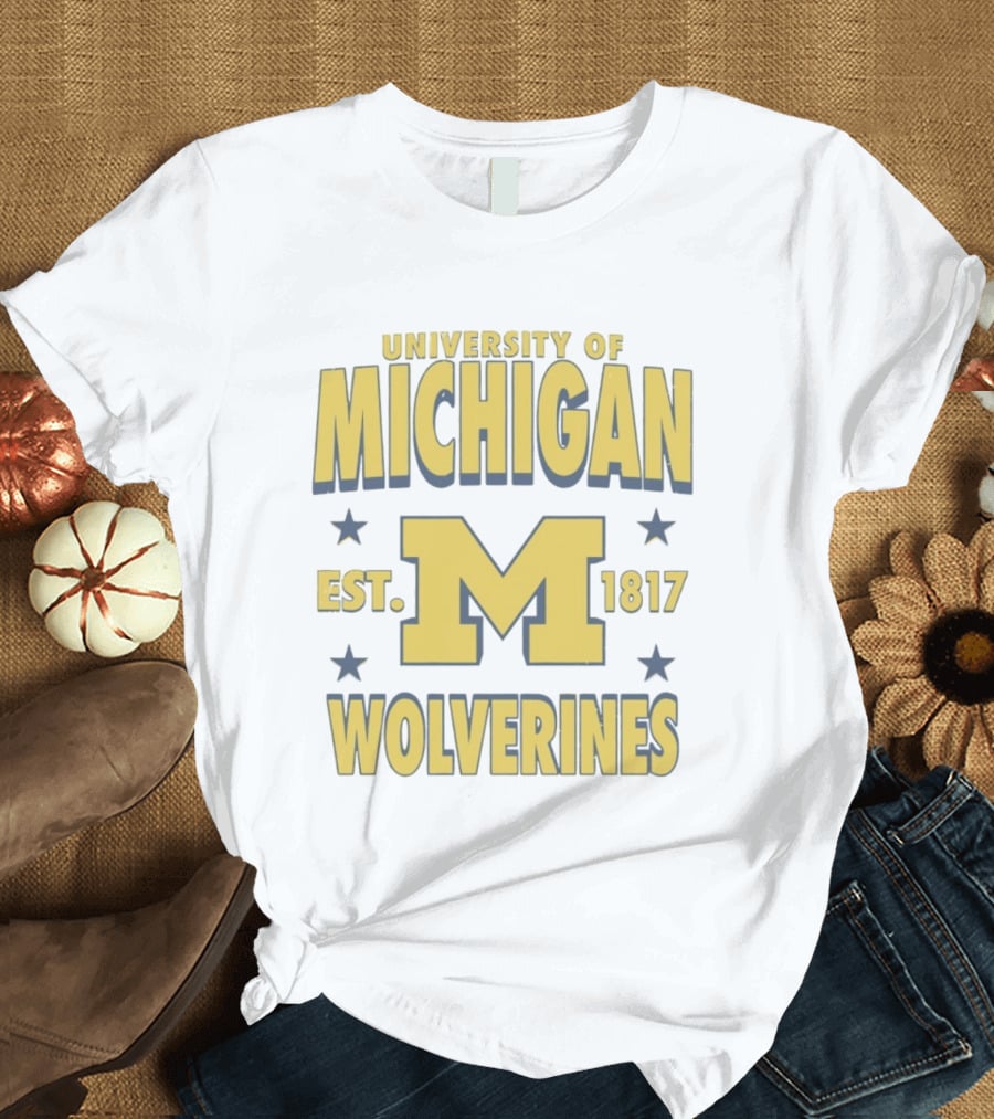 University Of Michigan Wolverines Est 1817 M T-Shirt
