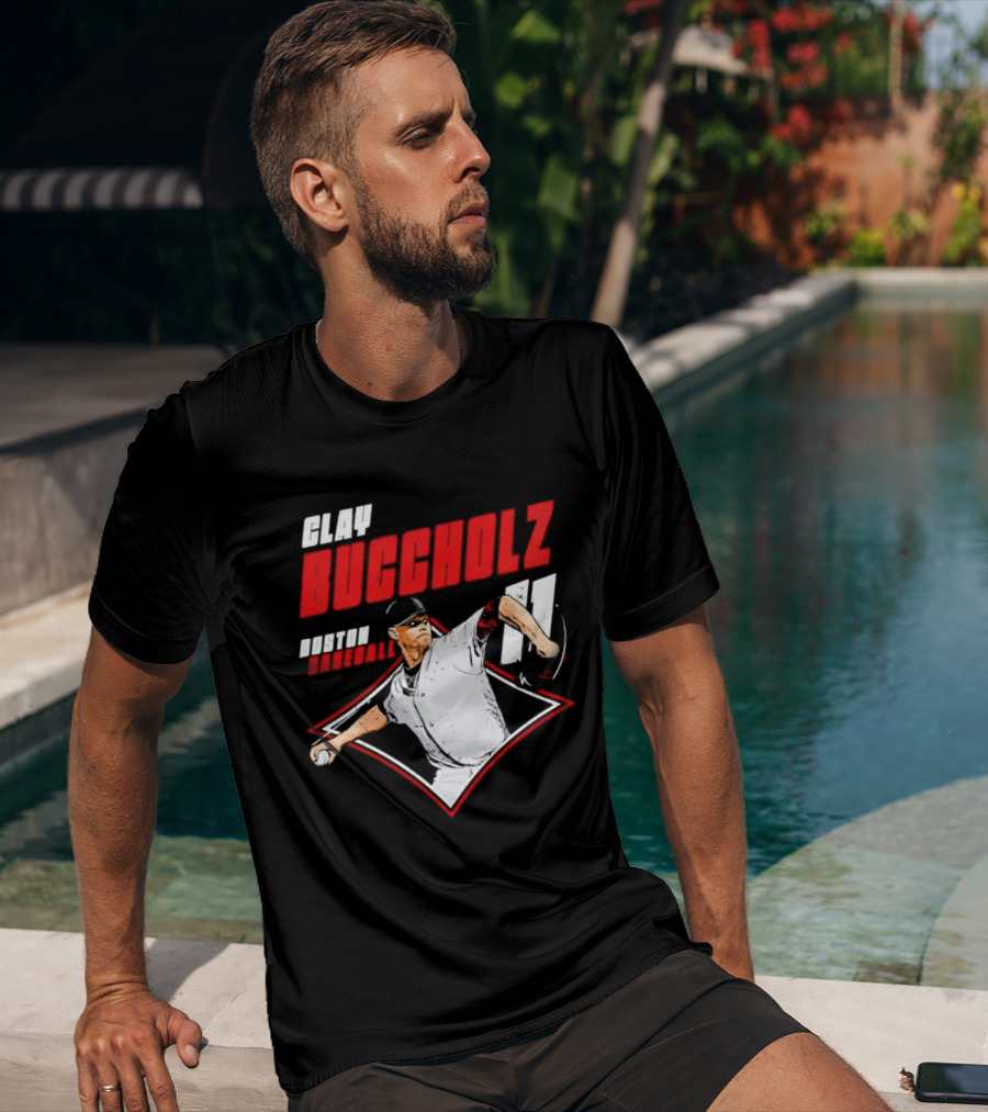 Clay Buccholz 11 Boston Red Sox Pitching Legend T-Shirt