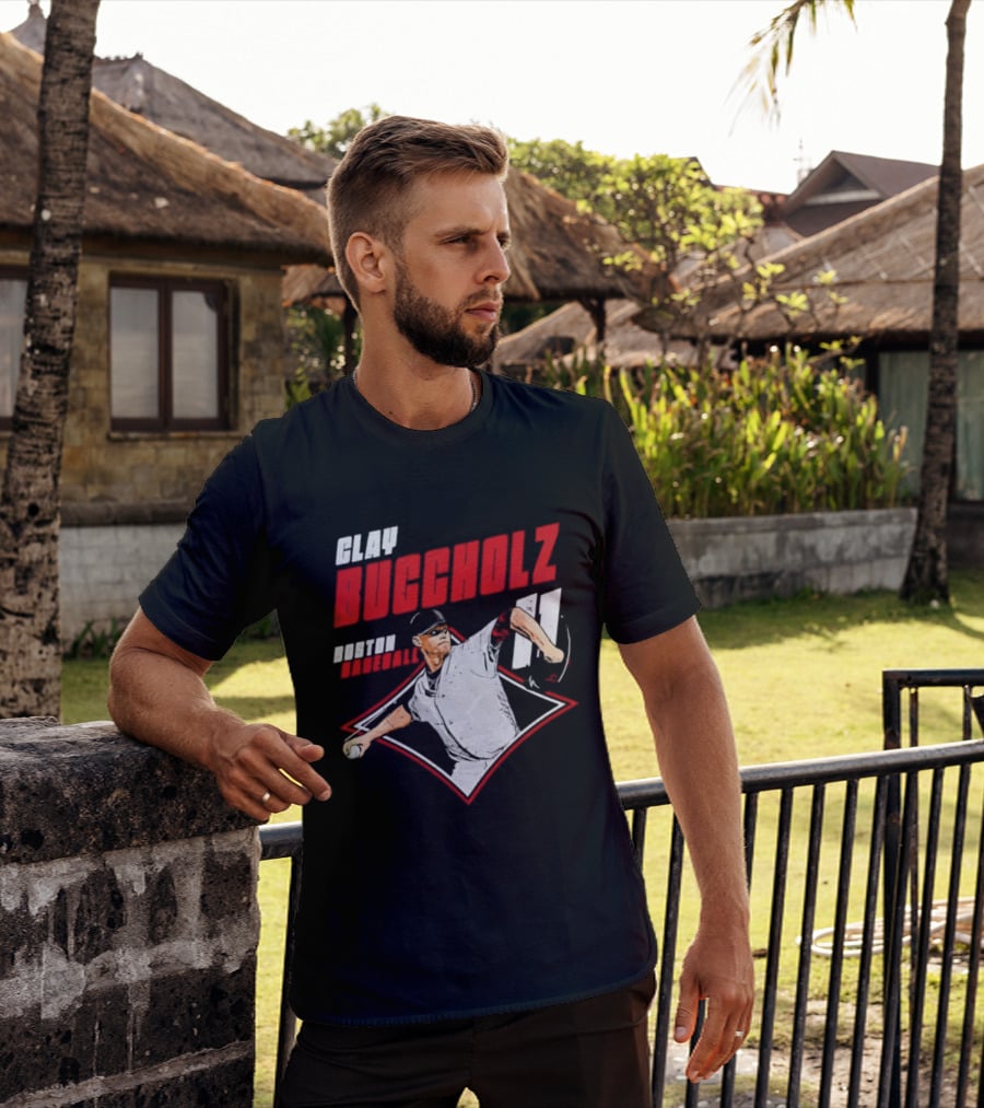 Clay Buccholz 11 Boston Red Sox Pitching Legend T-Shirt
