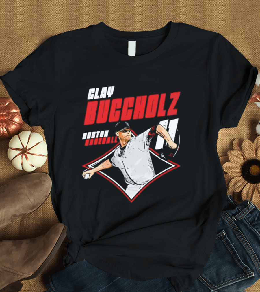 Clay Buccholz 11 Boston Red Sox Pitching Legend T-Shirt