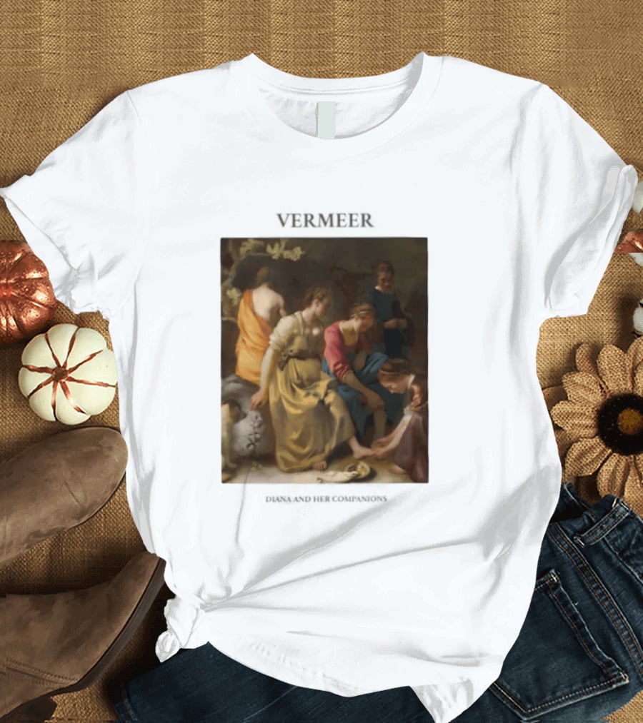 Vermeer Diana And Her Companions 1655 Gogh Company T-Shirt