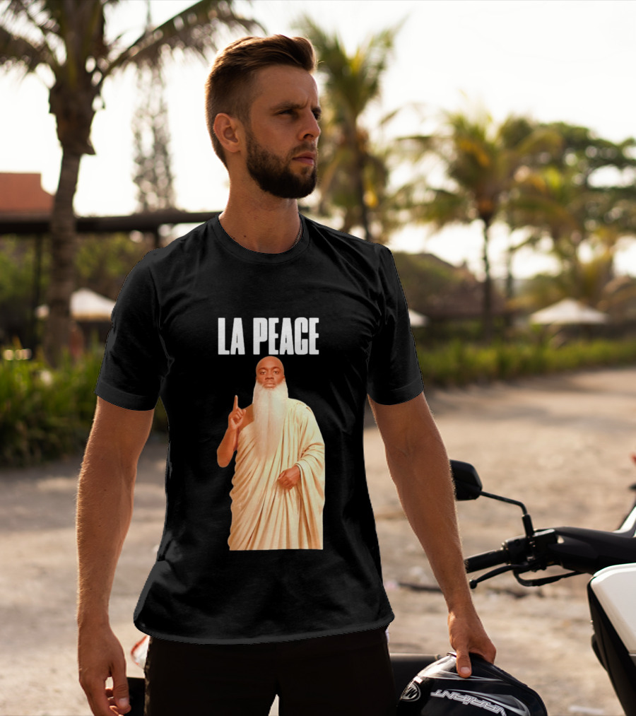Kai Cenat La Peace Meme Togalike Robe And Beard T-Shirt