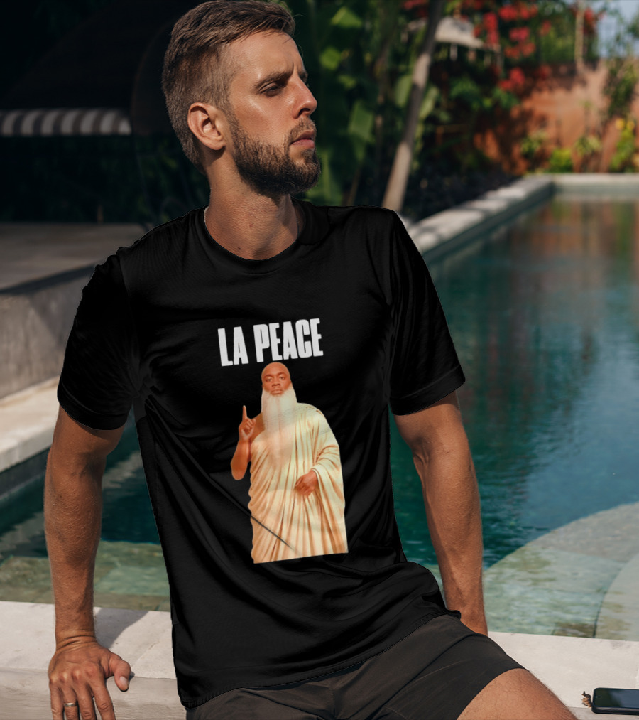 Kai Cenat La Peace Meme Togalike Robe And Beard T-Shirt
