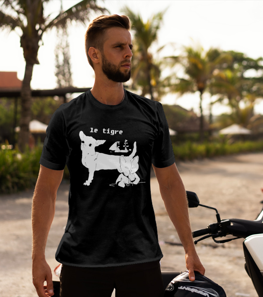 Le Tigre Chihuahua Cat Ship Kathleen Hanna T-Shirt