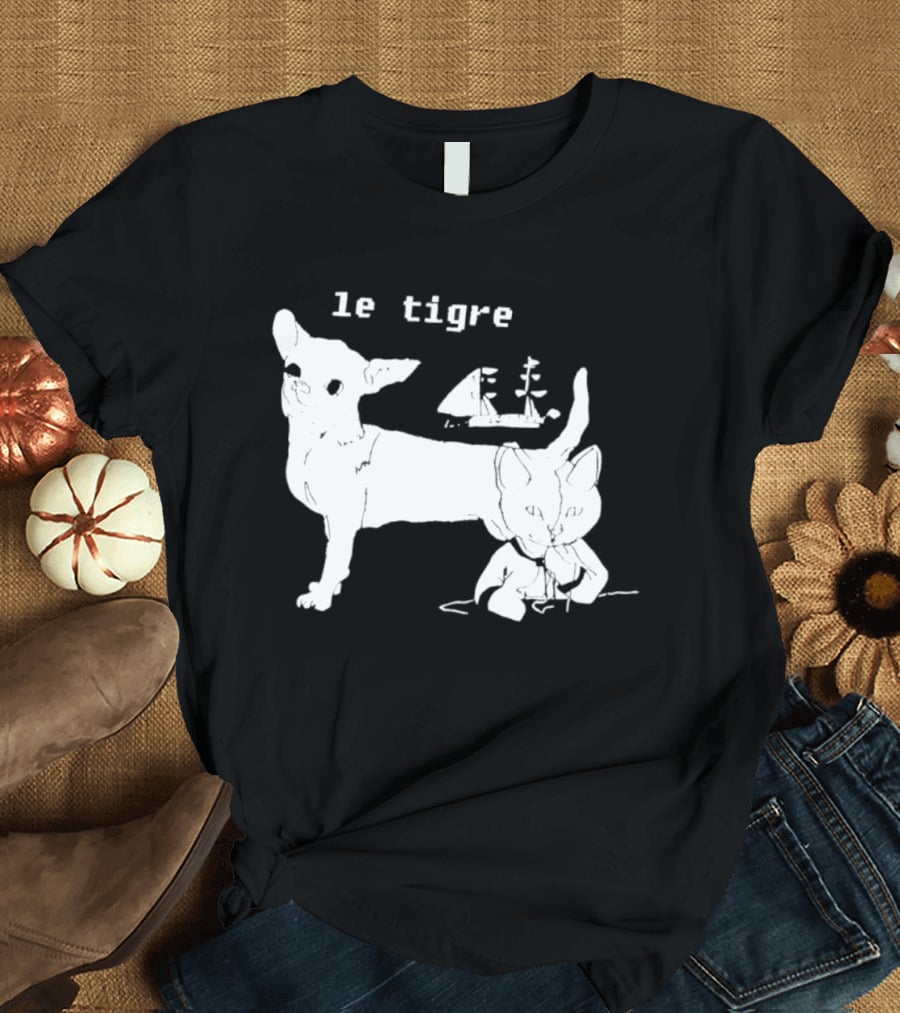 Le Tigre Chihuahua Cat Ship Kathleen Hanna T-Shirt