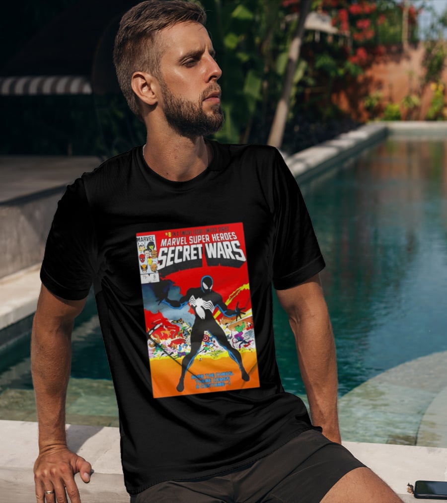 Marvel Super Heroes Secret Wars Number 8 Black Costume Amid The Chaos There Comes A Costume T-Shirt