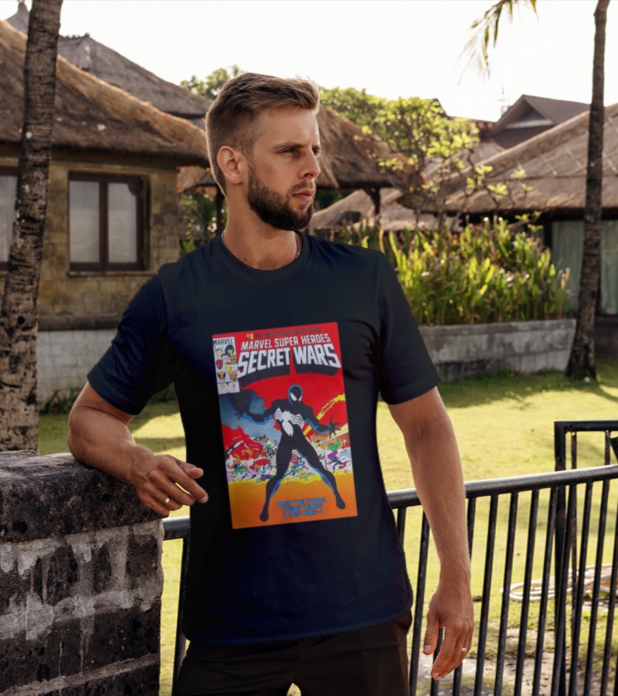 Marvel Super Heroes Secret Wars Number 8 Black Costume Amid The Chaos There Comes A Costume T-Shirt