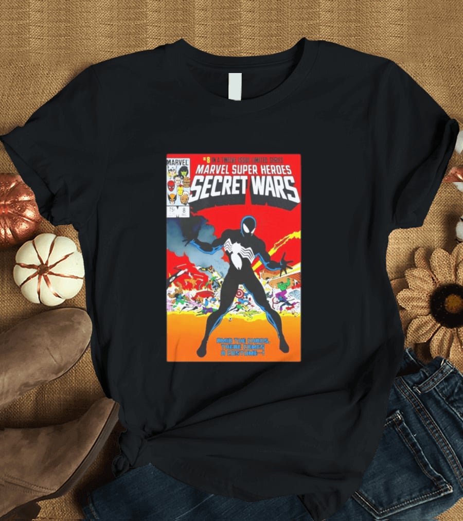 Marvel Super Heroes Secret Wars Number 8 Black Costume Amid The Chaos There Comes A Costume T-Shirt