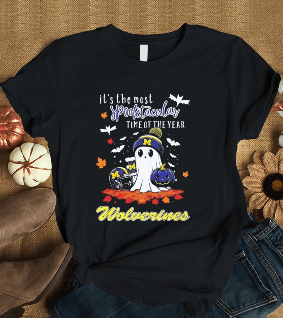 Michigan Wolverines Spooktacular Halloween Ghost Fest 2026 It's The Most Wonderful Time Of The Year T-Shirt