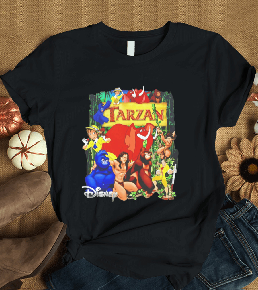 Disney Tarzan Characters Jane Porter Terk Adventure T-Shirt