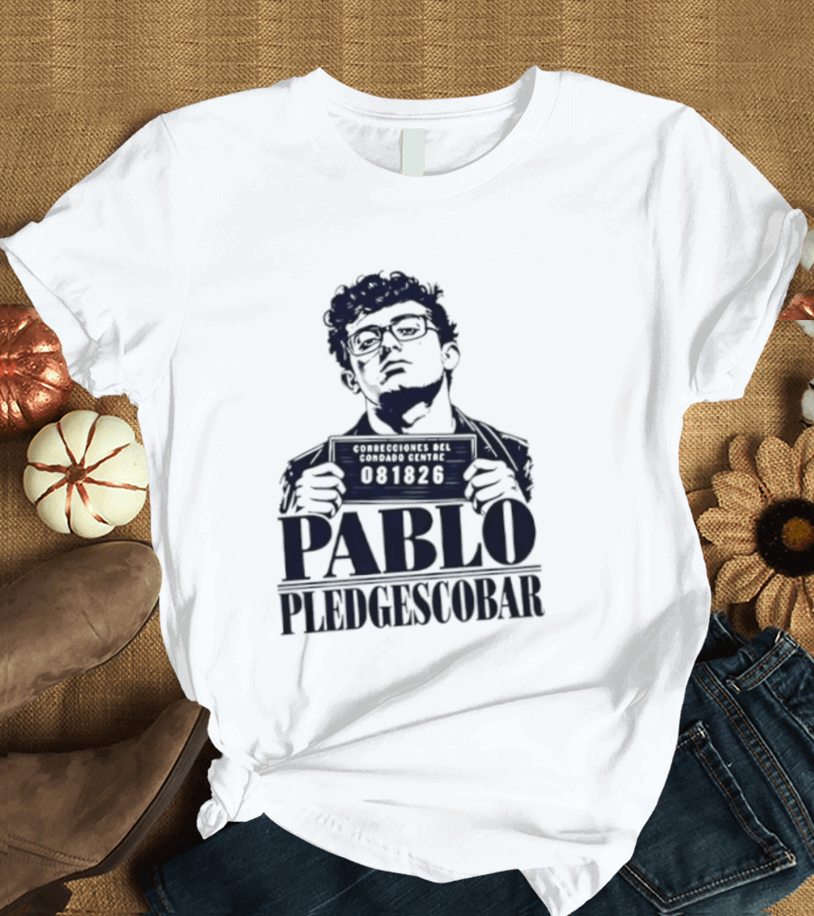 Agostino Abbatiello Pablo Pledgescobar Shot 081326 White Out T-Shirt