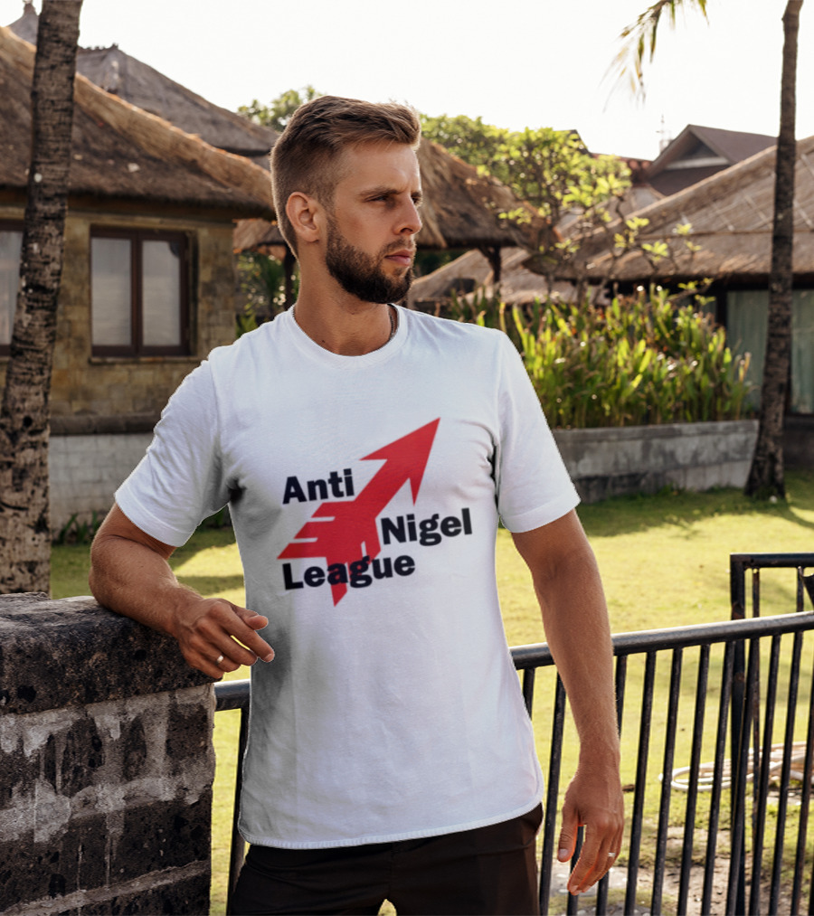 Anti Nigel League Arrow Text Gildan T-Shirt
