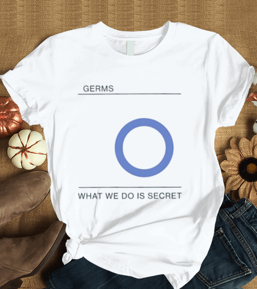 Germs What We Do Is Secret Punk Rock Blue Circle Icon Darby Crash T-Shirt