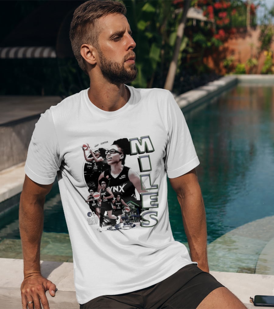 WNBA Olivia Miles Minnesota Lynx 2026 Basketball Collage T-Shirt