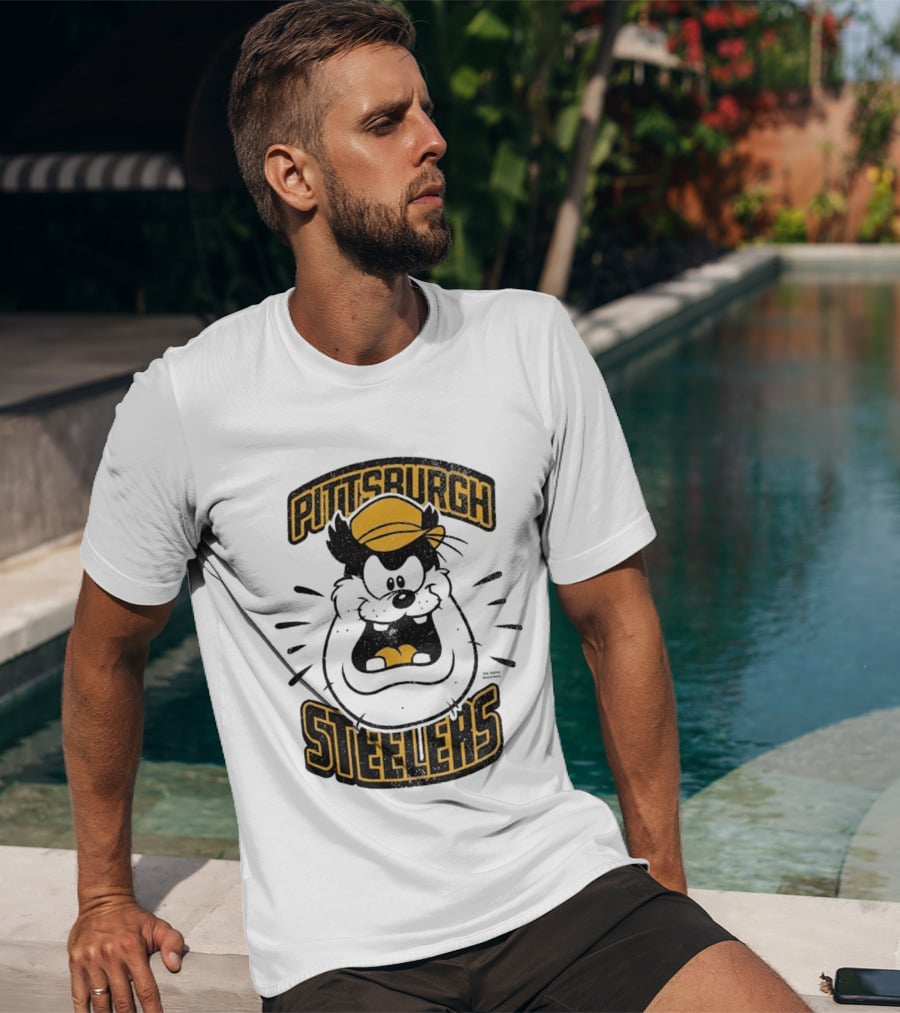 Pittsburgh Steelers Pete Character Yellow Hat T-Shirt