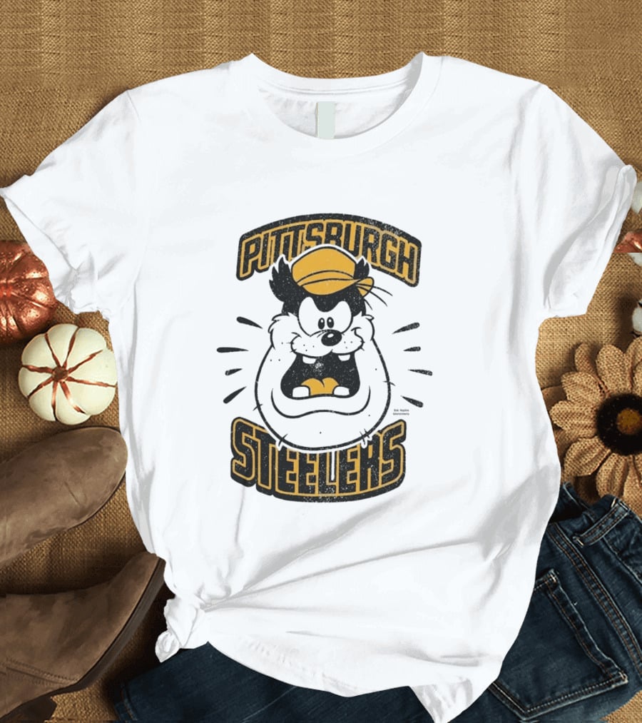 Pittsburgh Steelers Pete Character Yellow Hat T-Shirt