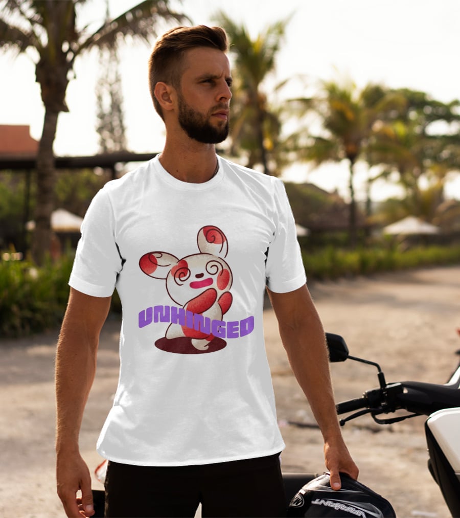 Spinda Unhinged Bunny Rabbit Cartoon Spiral Eyes T-Shirt