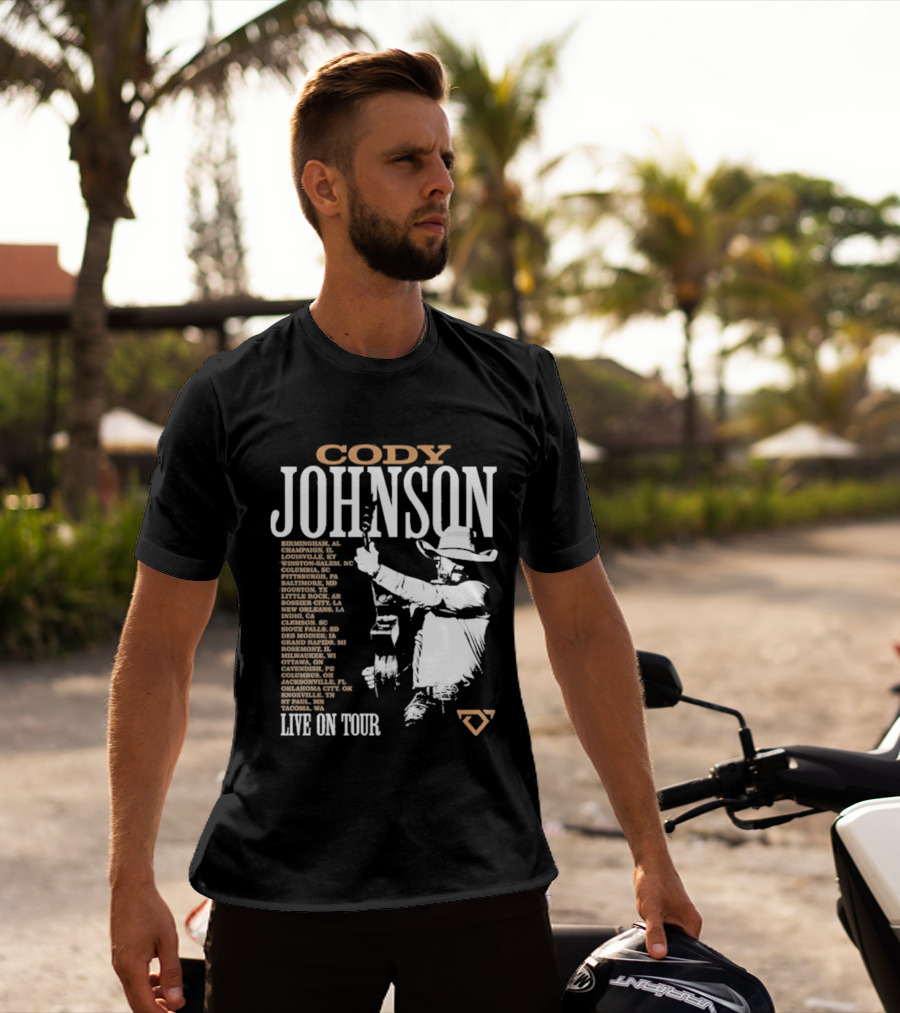 Cody Johnson 2026 Tour Live On Tour Dates And Cities With Cowboy T-Shirt