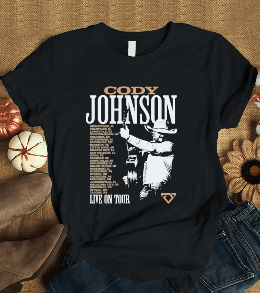 Cody Johnson 2026 Tour Live On Tour Dates And Cities With Cowboy T-Shirt