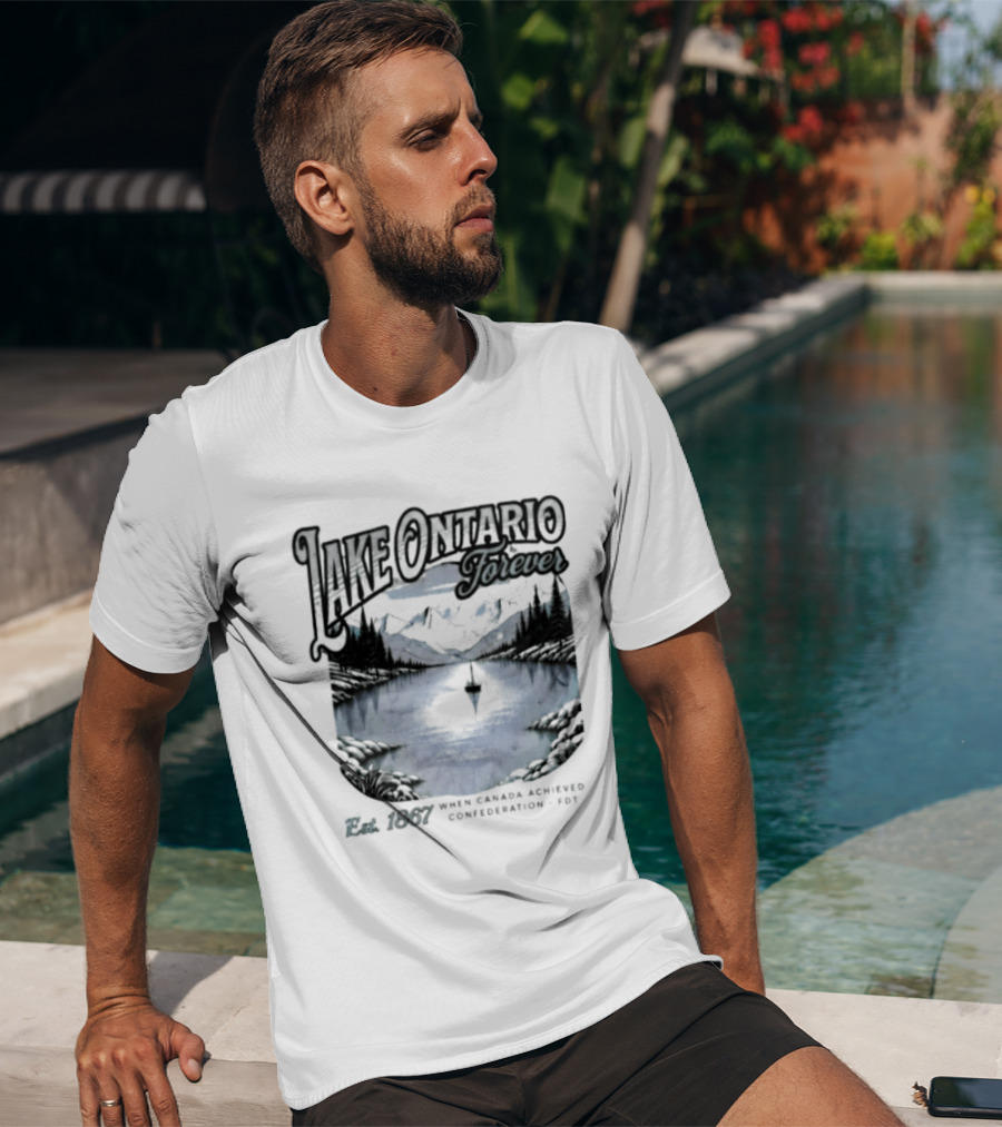 Lake Ontario Forever Great Lakes Canada Nature Exploration Where Wonder Awaits Conservation Est 1867 T-Shirt