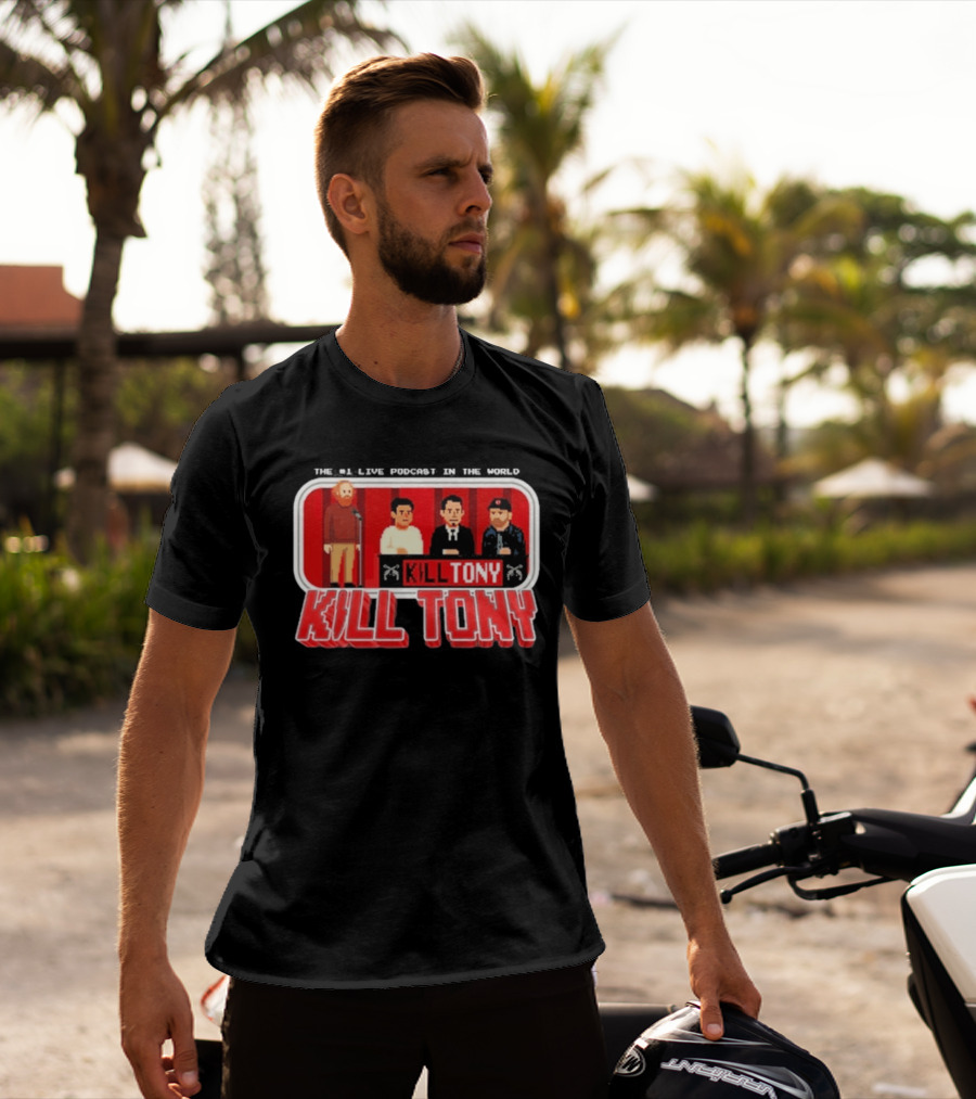 Kill Tony Podcast 8 Bit Pixel Art Comedy Panel T-Shirt