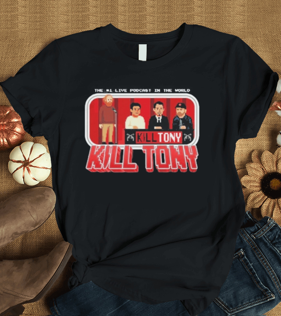 Kill Tony Podcast 8 Bit Pixel Art Comedy Panel T-Shirt