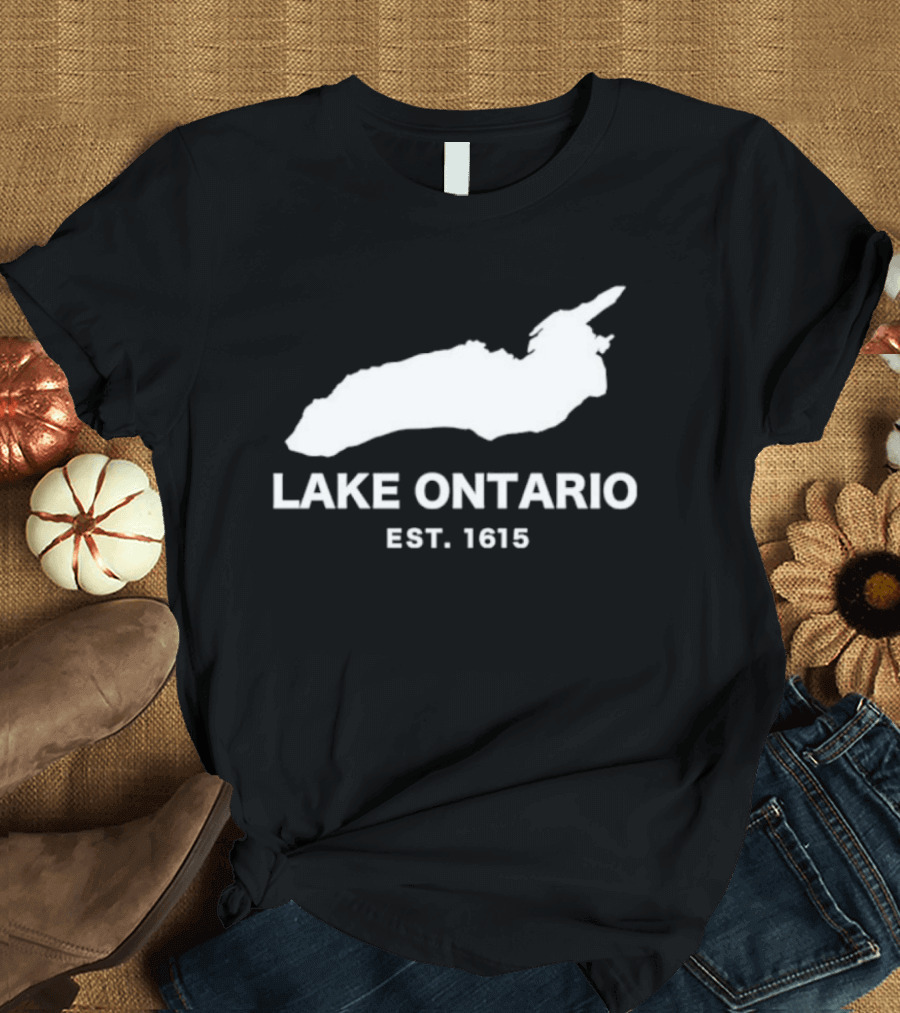 Lake Ontario Est 1615 Historical Map T-Shirt
