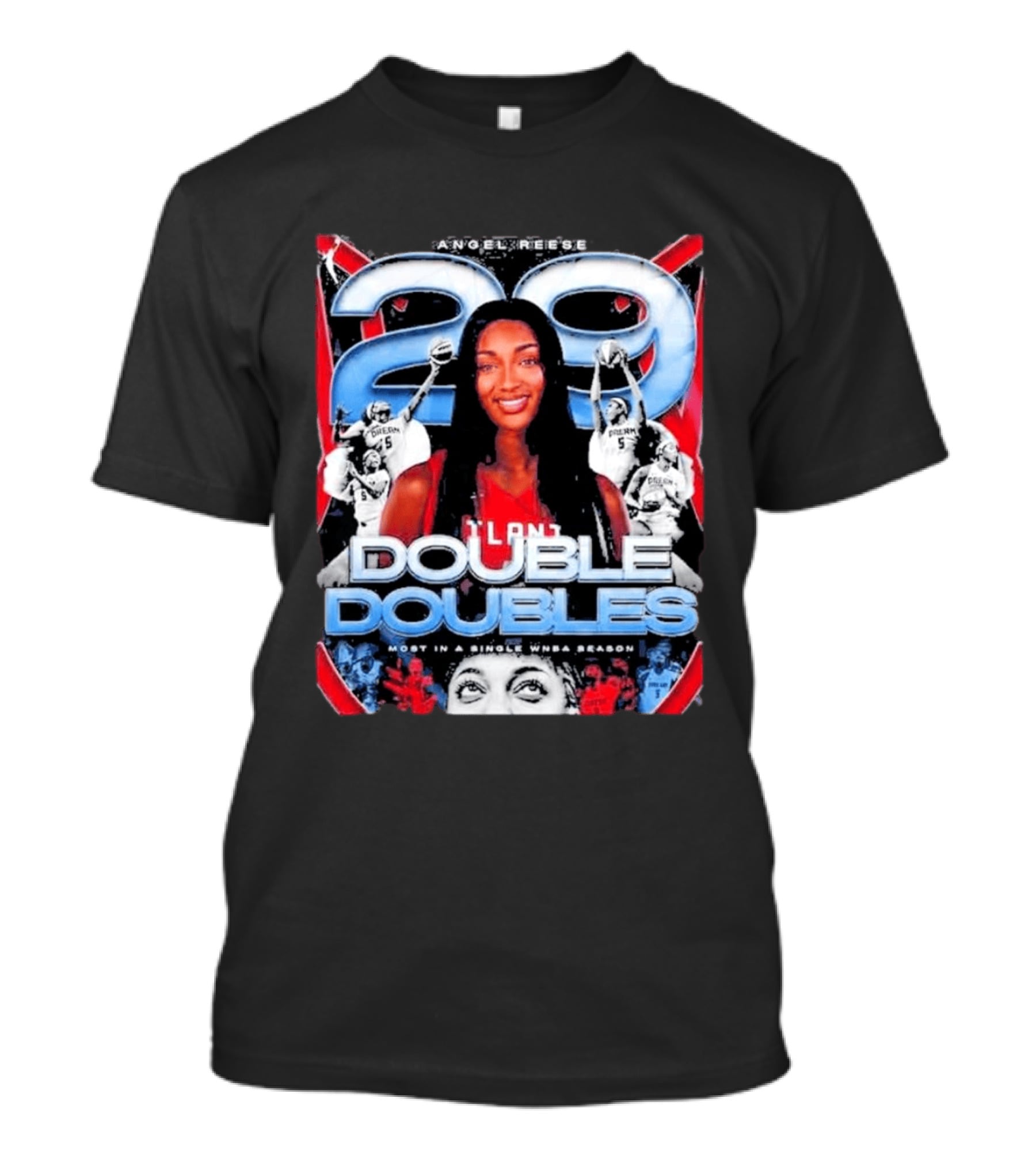 Angel Reese 29 Atlanta Dream Double Doubles Most In A Single WNBA Season T-Shirt