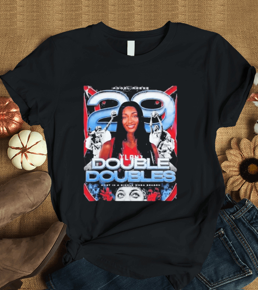 Angel Reese 29 Atlanta Dream Double Doubles Most In A Single WNBA Season T-Shirt