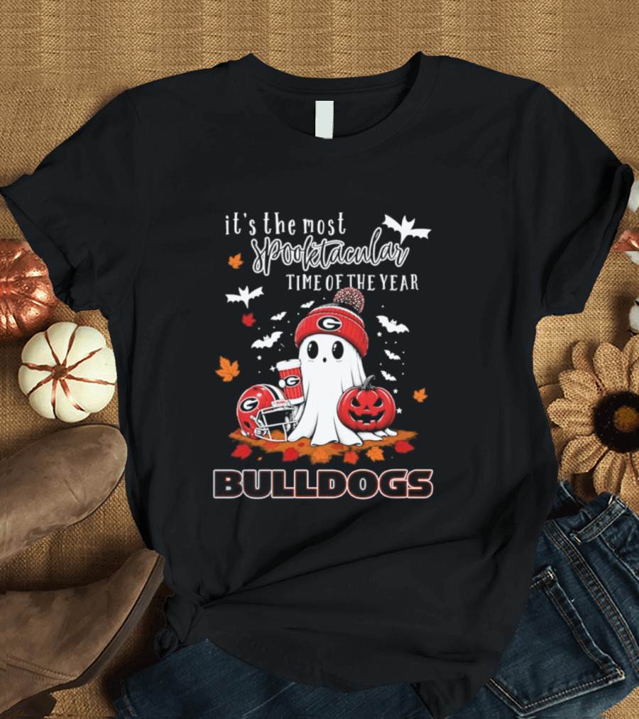 Georgia Bulldogs Halloween Ghost Wonderful Time Football Fan 2026 T-Shirt
