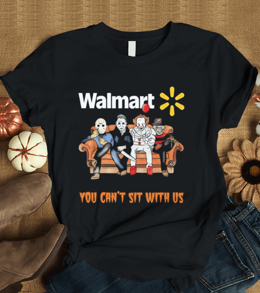 Walmart You Can't Sit With Us Halloween Horror Movie T-Shirt