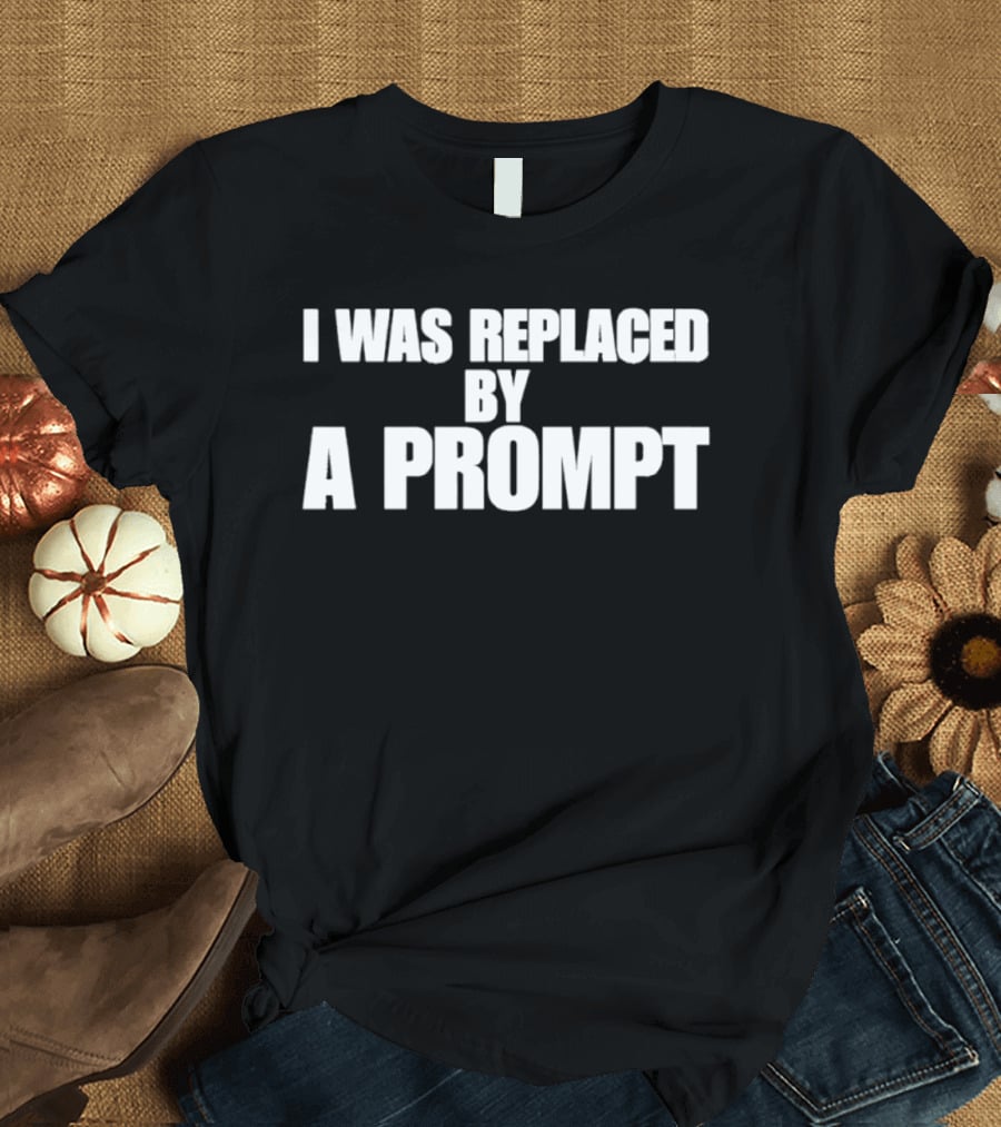 I Was Replaced By A Prompt AI Technology T-Shirt