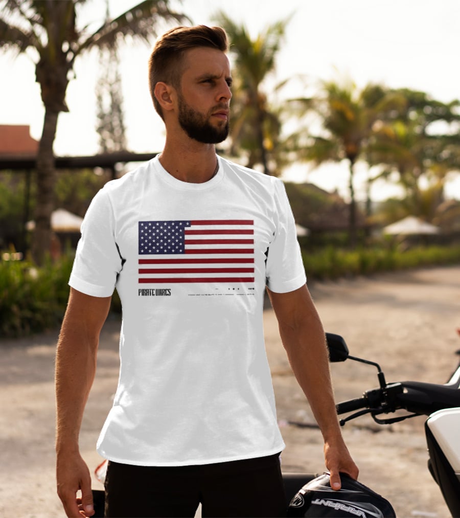 Pirate Wires Moon Should Be A State US Flag T-Shirt