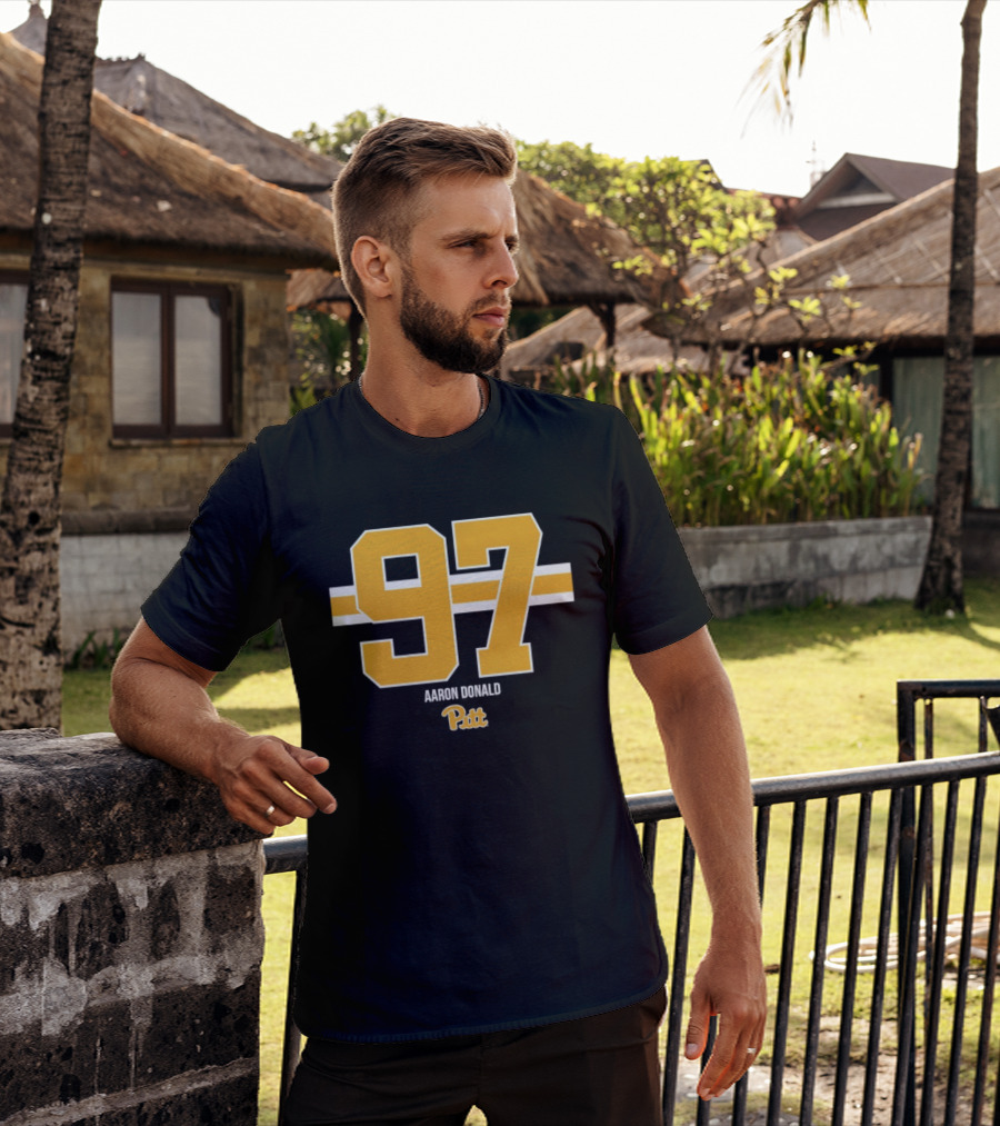 Aaron Donald 97 Pitt Panthers Football T-Shirt