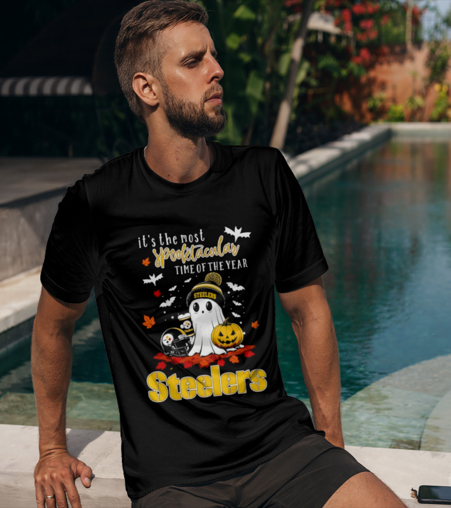 Pittsburgh Steelers Halloween 2026 Spooktacular Time Ghost Pumpkin Football T-Shirt