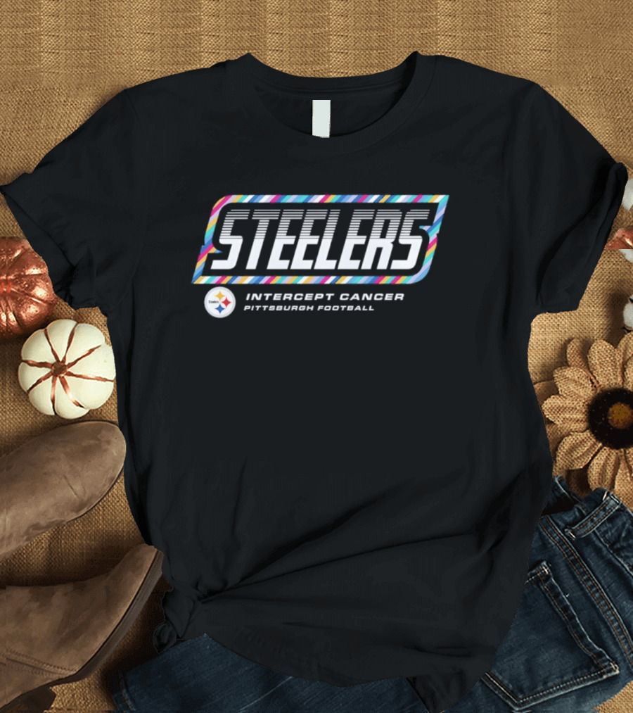 Pittsburgh Steelers Crucial Catch Intercept Cancer 2026 NFL Team Support T-Shirt