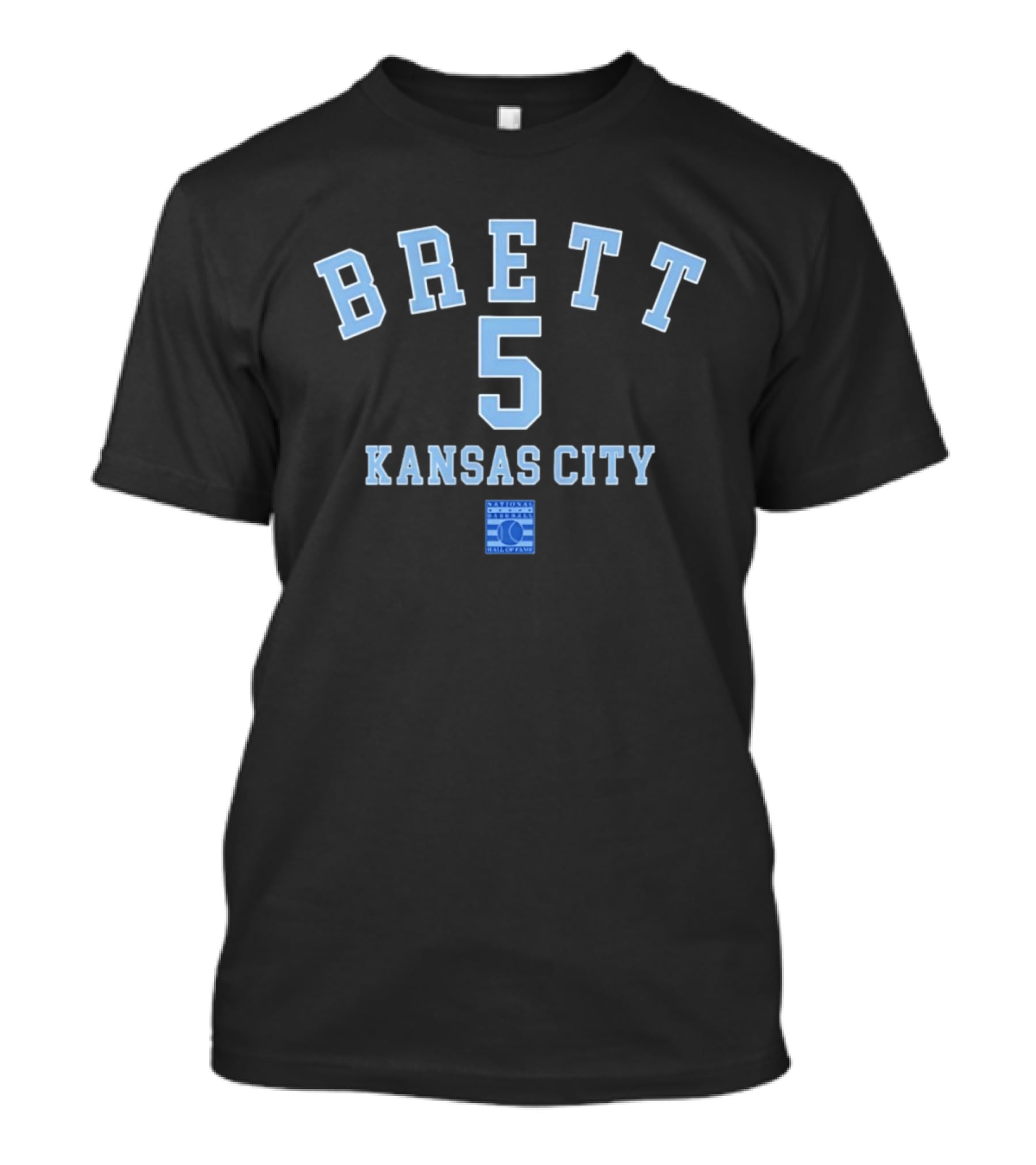 Brett 5 Kansas City National Baseball Hall Of Fame T-Shirt