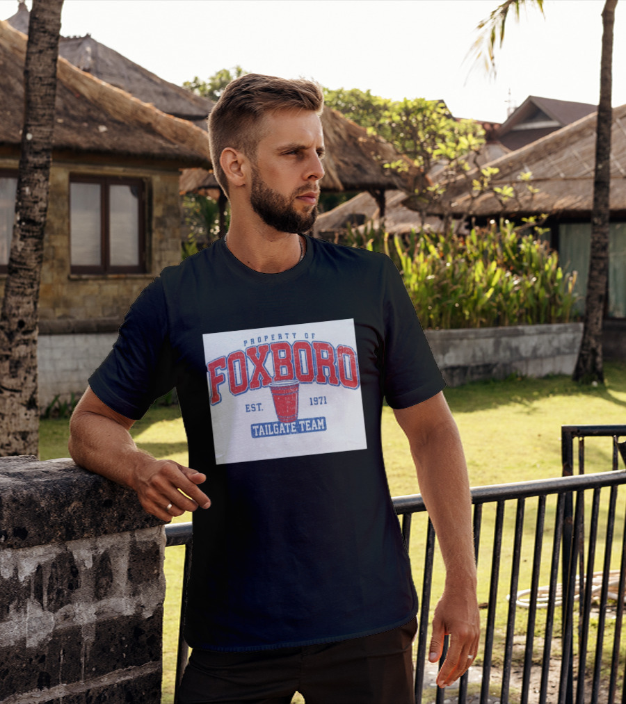 Property Of Foxboro Tailgate Team Est. 1971 Red Cup T-Shirt