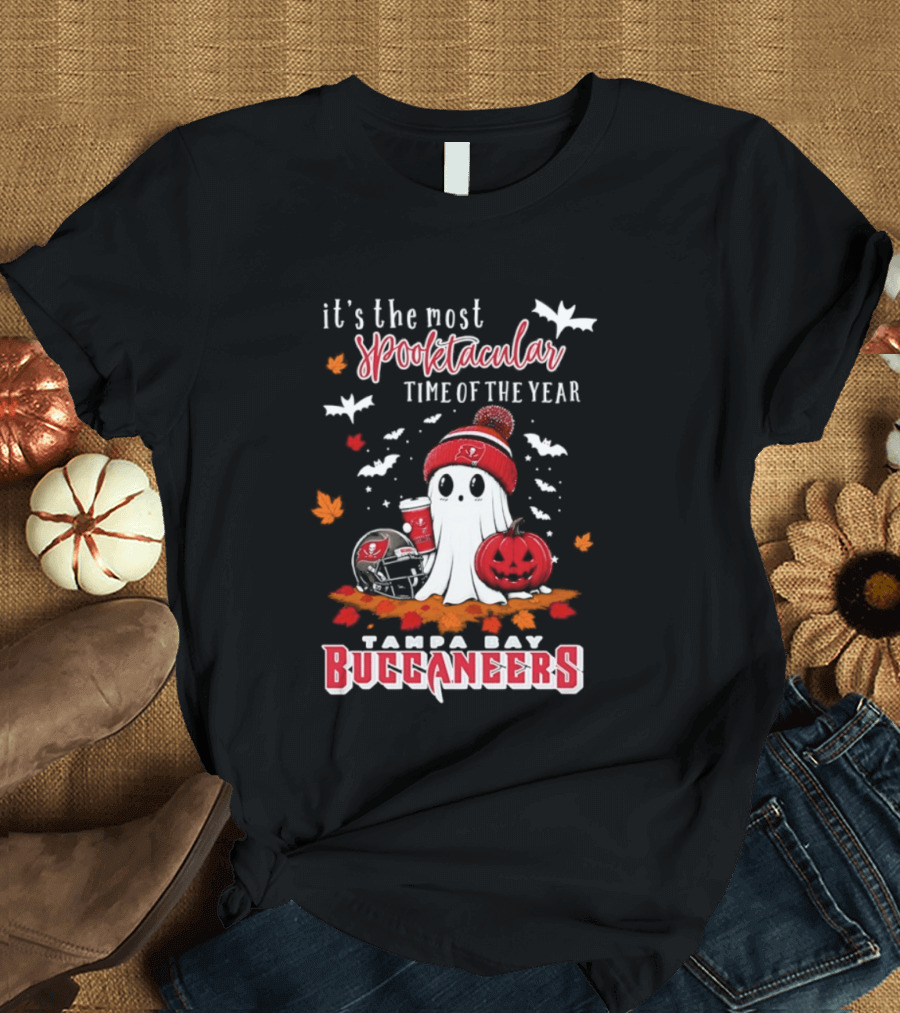 Tampa Bay Buccaneers Halloween Ghost 2026 Spooktacular Time Of The Year T-Shirt