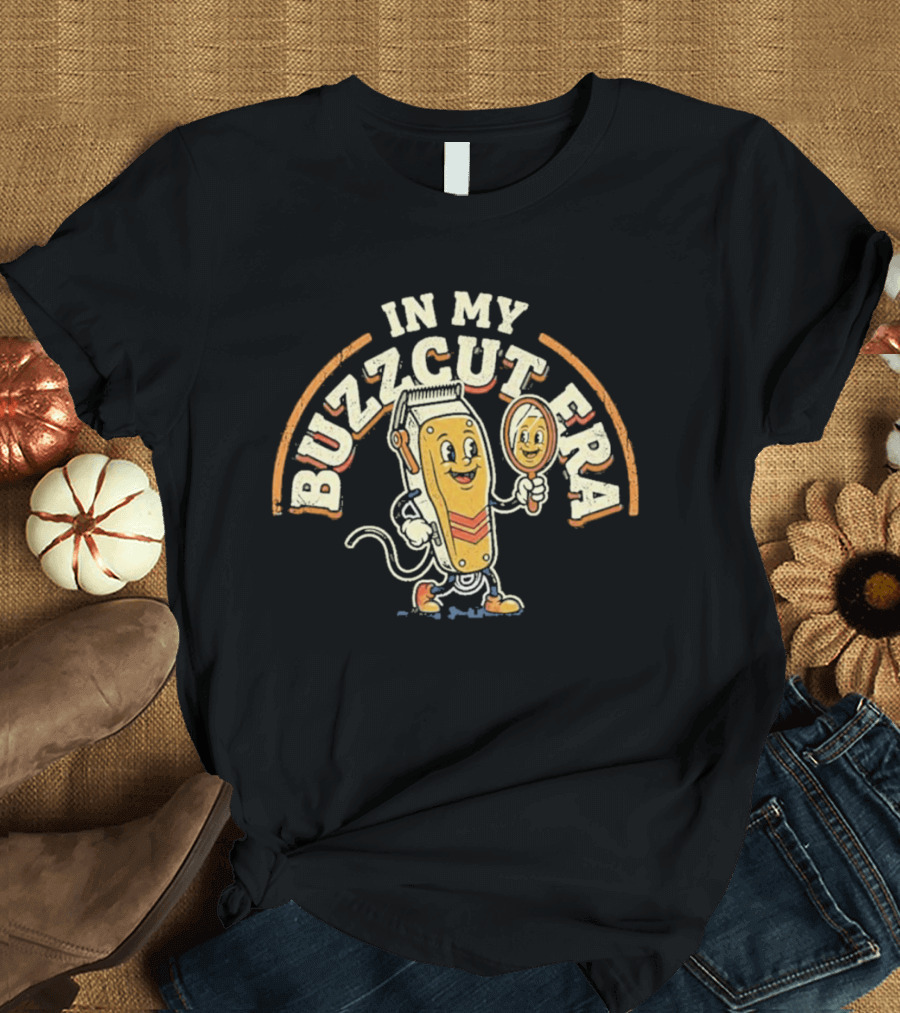 In My Buzzcut Era Vintage Clippers Cartoon T-Shirt