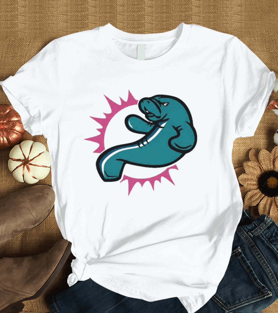 GTA VI Vice City Manatees Miami Dolphins Mashup T-Shirt