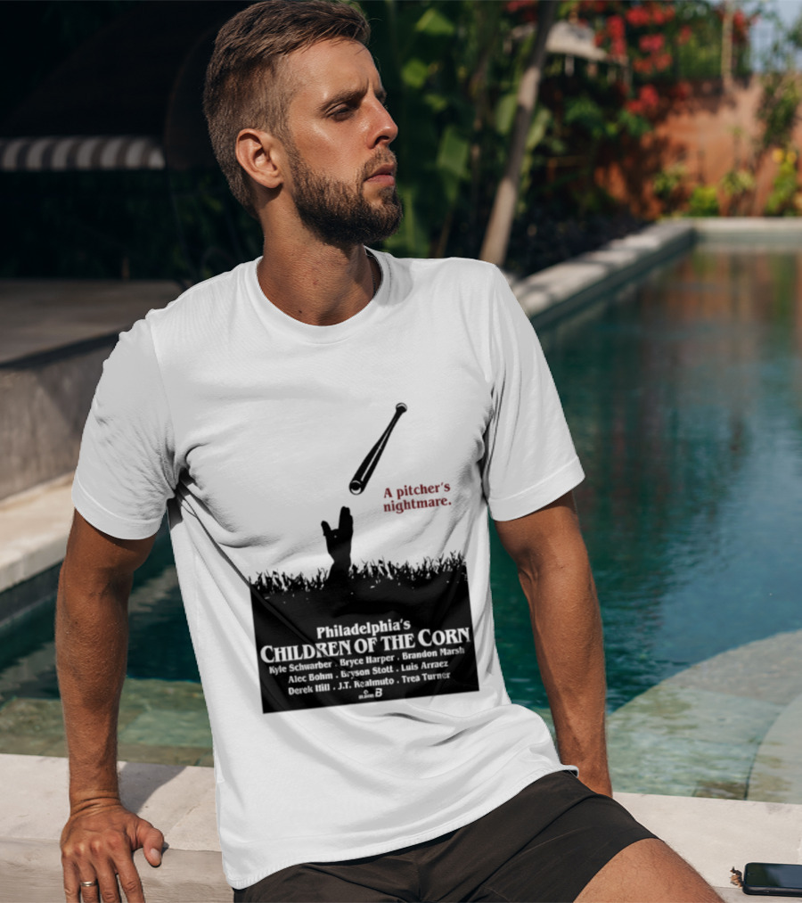 Philadelphia Phillies A Pitcher's Nightmare Children Of The Corn T-Shirt