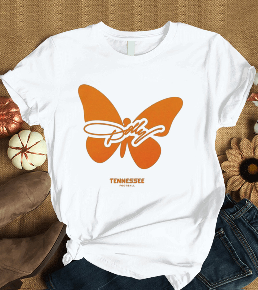 Tennessee Vols Dolly Butterfly Football T-Shirt