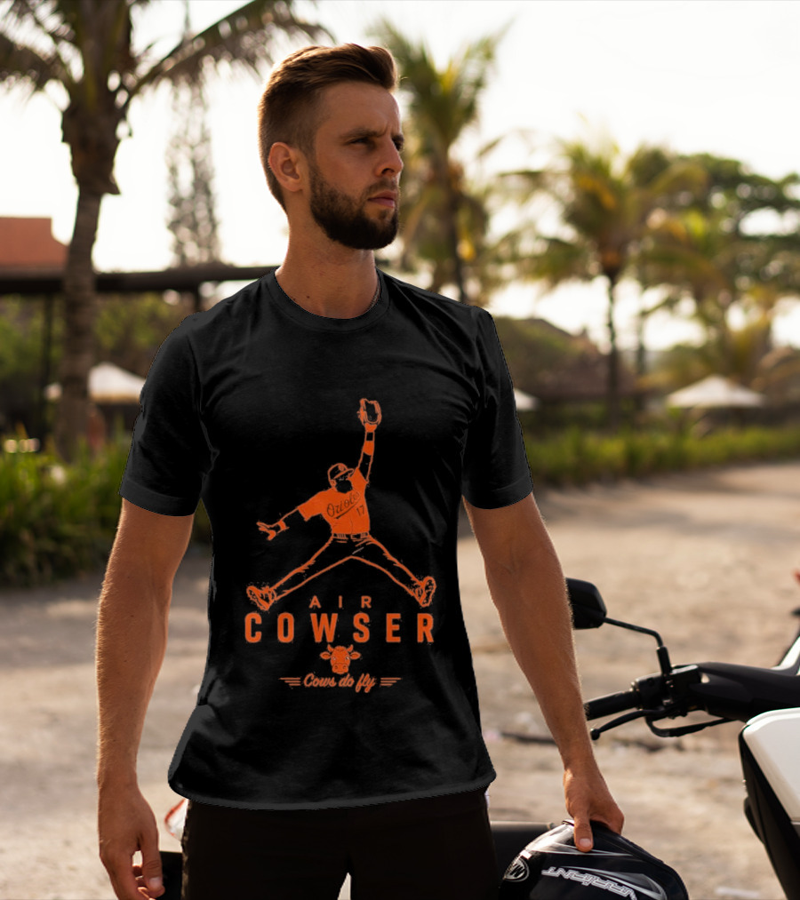 AIr Colton Cowser Jumpman Parody Cows Do Fly T-Shirt