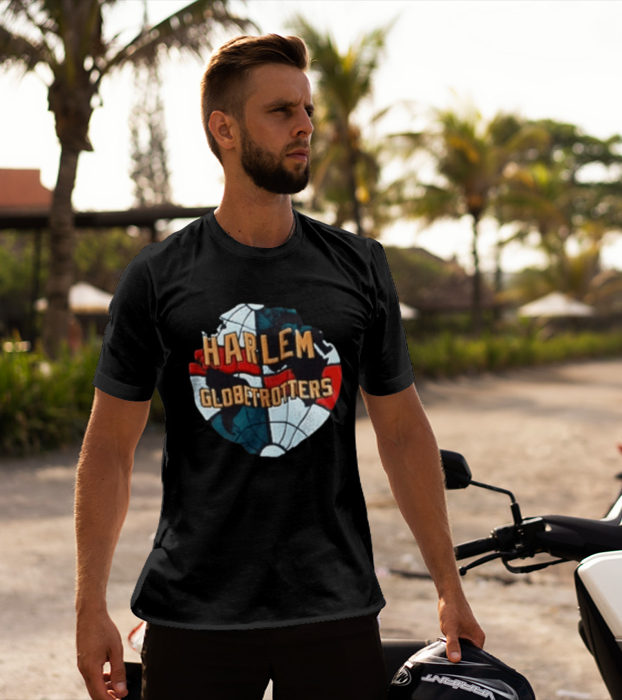 Harlem Globetrotters Basketball Globe T-Shirt