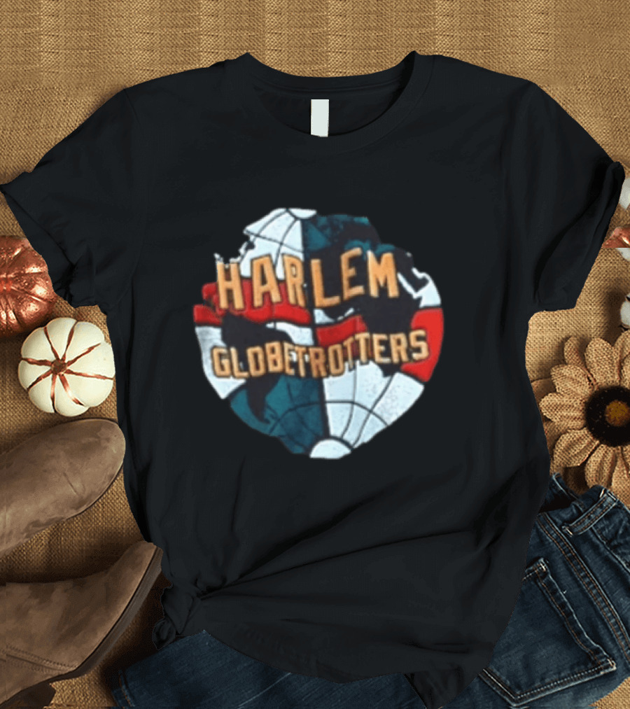 Harlem Globetrotters Basketball Globe T-Shirt