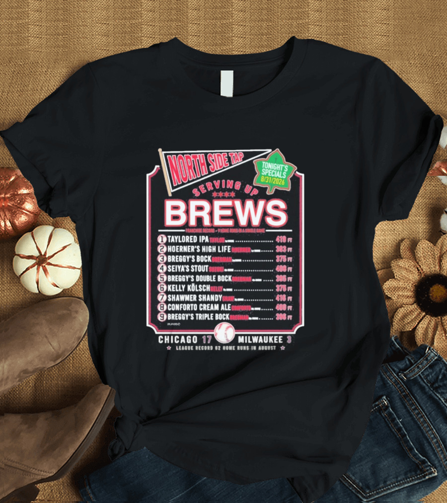 North Side Tap Serving Brews Tonight's Specials Taylored IPA Hoerner's High Life Breggy's Bock T-Shirt