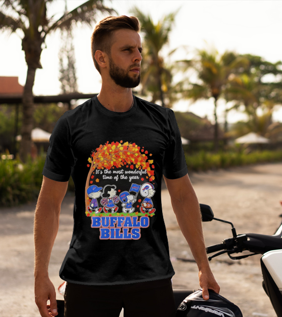 Peanuts Buffalo Bills Most Wonderful Time Of The Year T-Shirt