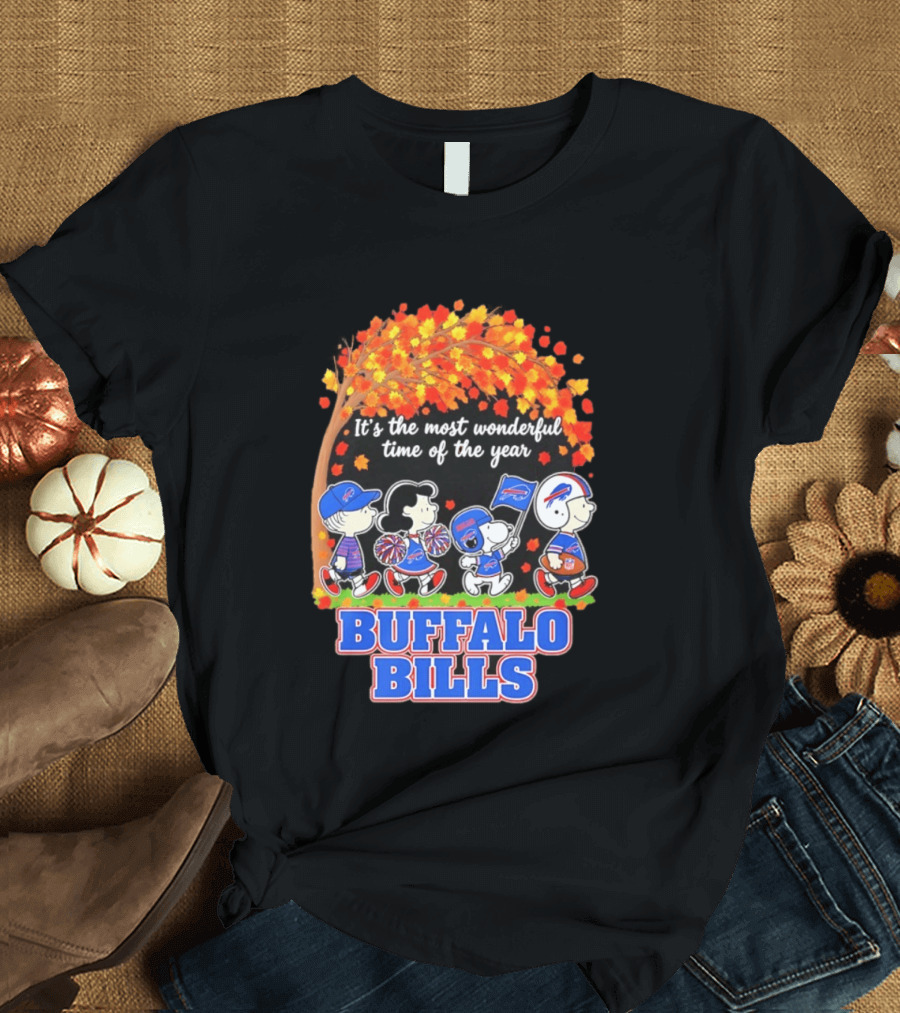 Peanuts Buffalo Bills Most Wonderful Time Of The Year T-Shirt
