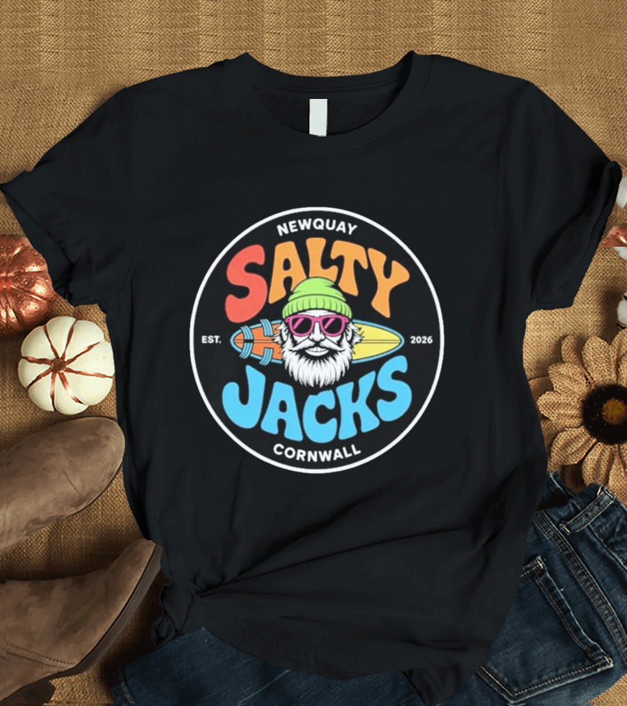 Newquay Salty Jacks Surf Shack Cornwall Est. 2026 T-Shirt